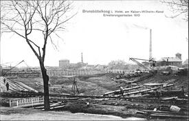 1907 -1914 Verbreiterung des Nord- Ostsee Kanal bei Brunsbüttel