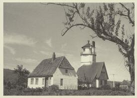 1982 Alter Leuchtturm Hollerwettern an der Elbe