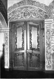 1922 Tür zum Hof im Alten Rathaus der Stadt Wilster