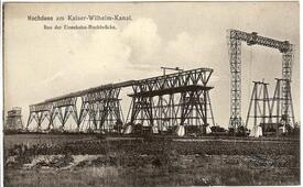 1914 - 1920 Verlegung der Trasse der Marschbahn - Bau der Hochbrücke Hochdonn