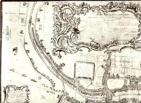 Stadtplan von 1775; Teil links oben