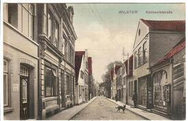 1913 Kohlmarkt - damalige Khlmarktstraße - in der Stadt Wilster