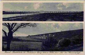 1930 Hochbrücke Hochdonn über den Kaiser-Wilhelm-Kanal / Nord- Ostsee Kanal 