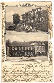 1905 St. Margarethen - Dorfstraße, Deichhäuser, Deichreihe, Poststraße