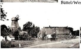 1950 Windmühle (ohne Flügel) in Büttel an der Elbe