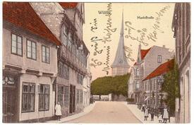 1908 Op de Göten, Markt, Kirche, Altes Rathaus in der Stadt Wilster