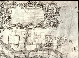 Stadtplan von 1775; Teil rechts oben