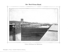 1887 bis 1895 - Bau des Kaiser-Wilhelm-Kanal * heutiger Nord- Ostsee Kanal
1895 - Schleuse Holtenau