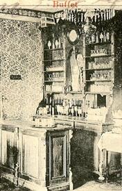 1903 Buffet im Dorfkrug Brandts Gastwirtschaft in Ecklak in der Wilstermarsch
