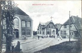 1911 Beidenfleth - Deichreihe, Unteres Dorf, Groß Kampen, Reimers Gasthof