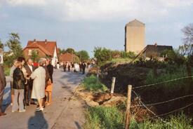 Grundbruch am 22.05.1977 beim Deichbau in St. Margarethen