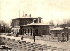 1901 Krempe - Bahnhof an der Marschbahn