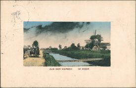 1909 am Vaalermoor Kanal in der Wilstermarsch