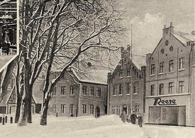 1920 Wilster im Winter - Markt 